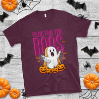 Boo Sheet T Shirt Here For The Boos Spooky Halloween Ghost Costume - Wonder Print Shop