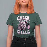 Cheerleading T Shirt For Women Cheer Girl Pink Leopard Cheerleader - Wonder Print Shop