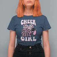Cheerleading T Shirt For Women Cheer Girl Pink Leopard Cheerleader - Wonder Print Shop