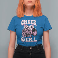 Cheerleading T Shirt For Women Cheer Girl Pink Leopard Cheerleader - Wonder Print Shop