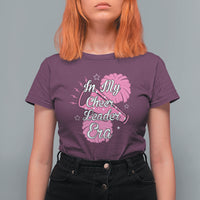 Funny Cheer Girls T Shirt For Women In My Cheer Leader Era Pink Pom Pom Cheerleading - Wonder Print Shop