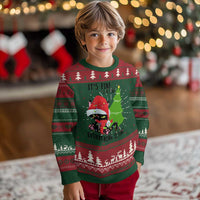 Black Cat Christmas Ugly Christmas Sweater It's Fine I'm Fine Everything Is Fine - Wonder Print Shop