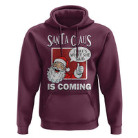 Funny Santa Christmas Hoodie That's What She Said Naughty Holiday Humor - Wonder Print Shop