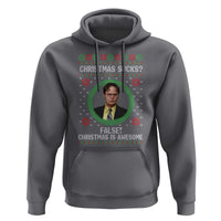 Christmas Sucks FALSE Christmas Is Awesome Hoodie Funny Xmas Office Holiday Humor - Wonder Print Shop