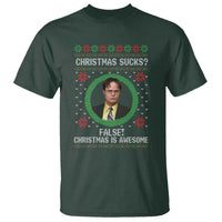 Christmas Sucks FALSE Christmas Is Awesome T Shirt Funny Xmas Office Holiday Humor - Wonder Print Shop