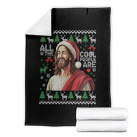 Funny Jesus Birthday Throw Blanket All the Cool People Are Born in December - Wonder Print Shop