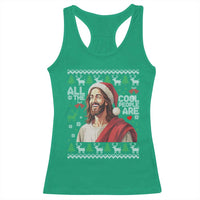 Funny Jesus Birthday Racerback Tank Top All the Cool People Are Born in December - Wonder Print Shop