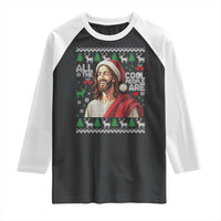 Funny Jesus Birthday Raglan Shirt All the Cool People Are Born in December - Wonder Print Shop