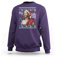 Funny Jesus Birthday Sweatshirt All the Cool People Are Born in December - Wonder Print Shop