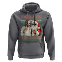 The Boys Are Back in Town Funny Christmas Hoodie Cool Santa and Jesus Holiday Humor - Wonder Print Shop