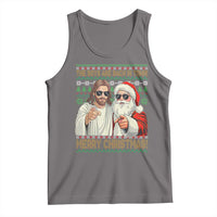 The Boys Are Back in Town Funny Christmas Tank Top Cool Santa and Jesus Holiday Humor - Wonder Print Shop