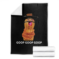 Goop Goop Goop Meme Throw Blanket Unhinged Cowboy Peanut Core Weirdos - Wonder Print Shop