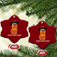 Goop Goop Goop Meme Ceramic Ornament Unhinged Cowboy Peanut Core Weirdos - Wonder Print Shop