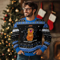 Goop Goop Goop Meme Hanukkah Ugly Sweater Unhinged Cowboy Peanut Core Weirdos - Wonder Print Shop