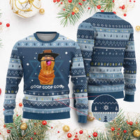 Goop Goop Goop Meme Hanukkah Ugly Sweater Unhinged Cowboy Peanut Core Weirdos - Wonder Print Shop