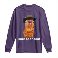 Goop Goop Goop Meme Long Sleeve Shirt Unhinged Cowboy Peanut Core Weirdos - Wonder Print Shop