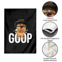 Goop Meme Explosion Garden Flag Screaming Peanut Cowboy Brainrot Energy - Wonder Print Shop