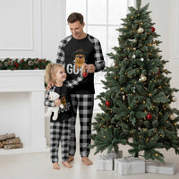 Goop Meme Explosion Plaid Pajama Set Screaming Peanut Cowboy Brainrot Energy - Wonder Print Shop