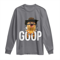 Goop Meme Explosion Long Sleeve Shirt Screaming Peanut Cowboy Brainrot Energy - Wonder Print Shop