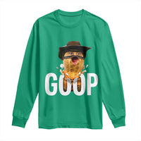 Goop Meme Explosion Long Sleeve Shirt Screaming Peanut Cowboy Brainrot Energy - Wonder Print Shop