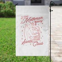 I Saw Mothman Kissing Santa Claus Garden Flag Funny Cryptid Christmas Gag Gift - Wonder Print Shop