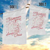 I Saw Mothman Kissing Santa Claus Garden Flag Funny Cryptid Christmas Gag Gift - Wonder Print Shop