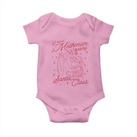 I Saw Mothman Kissing Santa Claus Baby Onesie Funny Cryptid Christmas Gag Gift - Wonder Print Shop