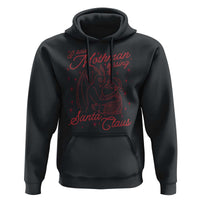 I Saw Mothman Kissing Santa Claus Hoodie Funny Cryptid Christmas Gag Gift - Wonder Print Shop