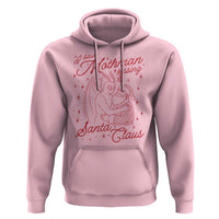 I Saw Mothman Kissing Santa Claus Hoodie Funny Cryptid Christmas Gag Gift - Wonder Print Shop
