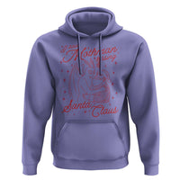 I Saw Mothman Kissing Santa Claus Hoodie Funny Cryptid Christmas Gag Gift - Wonder Print Shop
