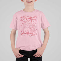 I Saw Mothman Kissing Santa Claus T Shirt For Kid Funny Cryptid Christmas Gag Gift - Wonder Print Shop