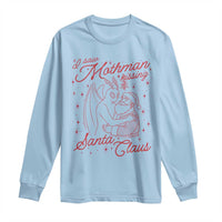 I Saw Mothman Kissing Santa Claus Long Sleeve Shirt Funny Cryptid Christmas Gag Gift - Wonder Print Shop