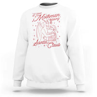 I Saw Mothman Kissing Santa Claus Sweatshirt Funny Cryptid Christmas Gag Gift - Wonder Print Shop