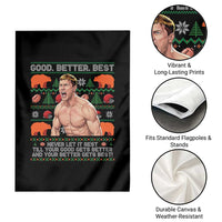 Good Better Best Shirtless Ben Garden Flag Funny Football Coach Meme Ugly Sweater Gift for Fans - Wonder Print Shop