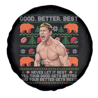 Good Better Best Shirtless Ben Spare Tire Cover Funny Football Coach Meme Ugly Sweater Gift for Fans - Wonder Print Shop