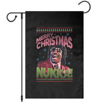 Funny Retro Merry Christmas Nukka Parody Garden Flag Xmas Throwback Parody Urban Comedy - Wonder Print Shop