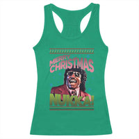 Funny Retro Merry Christmas Nukka Parody Racerback Tank Top Xmas Throwback Parody Urban Comedy - Wonder Print Shop