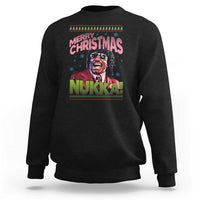 Funny Retro Merry Christmas Nukka Parody Sweatshirt Xmas Throwback Parody Urban Comedy - Wonder Print Shop