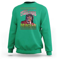 Funny Retro Merry Christmas Nukka Parody Sweatshirt Xmas Throwback Parody Urban Comedy - Wonder Print Shop