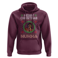 Funny Retro Merry Christmas Nukka Parody Hoodie Holiday Cheer 90s Xmas Throwback Parody - Wonder Print Shop