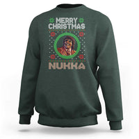 Funny Retro Merry Christmas Nukka Parody Sweatshirt Holiday Cheer 90s Xmas Throwback Parody - Wonder Print Shop
