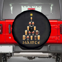 Sláinte Christmas Tree Pint Glass Spare Tire Cover Ale Glass Beer Drinking Lover Holiday Party - Wonder Print Shop