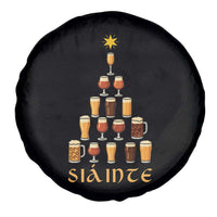Sláinte Christmas Tree Pint Glass Spare Tire Cover Ale Glass Beer Drinking Lover Holiday Party - Wonder Print Shop