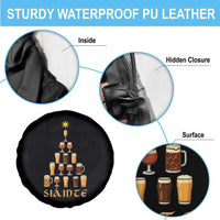 Sláinte Christmas Tree Pint Glass Spare Tire Cover Ale Glass Beer Drinking Lover Holiday Party - Wonder Print Shop