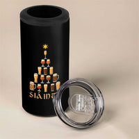 Sláinte Christmas Tree Pint Glass 4 in 1 Can Cooler Tumbler Ale Glass Beer Drinking Lover Holiday Party - Wonder Print Shop