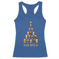 Sláinte Christmas Tree Pint Glass Racerback Tank Top Ale Glass Beer Drinking Lover Holiday Party - Wonder Print Shop