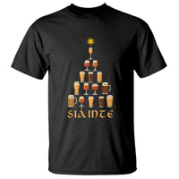Sláinte Christmas Tree Pint Glass T Shirt Ale Glass Beer Drinking Lover Holiday Party - Wonder Print Shop