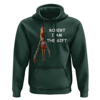 Funny Marcus the Worm in Ugly Christmas Sweater Hoodie Robert I Am the Gift Meme Holiday Humor - Wonder Print Shop