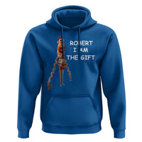 Funny Marcus the Worm in Ugly Christmas Sweater Hoodie Robert I Am the Gift Meme Holiday Humor - Wonder Print Shop