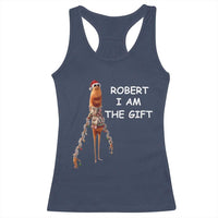 Funny Marcus the Worm in Ugly Christmas Sweater Racerback Tank Top Robert I Am the Gift Meme Holiday Humor - Wonder Print Shop